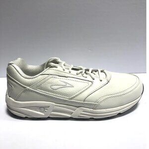 Brooks Women’s Addiction Walker, Walking Shoes-White, Size 12 Narrow